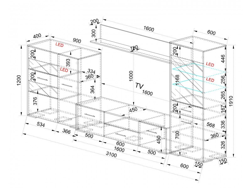 Dnevna soba City 6060 - Slika 2