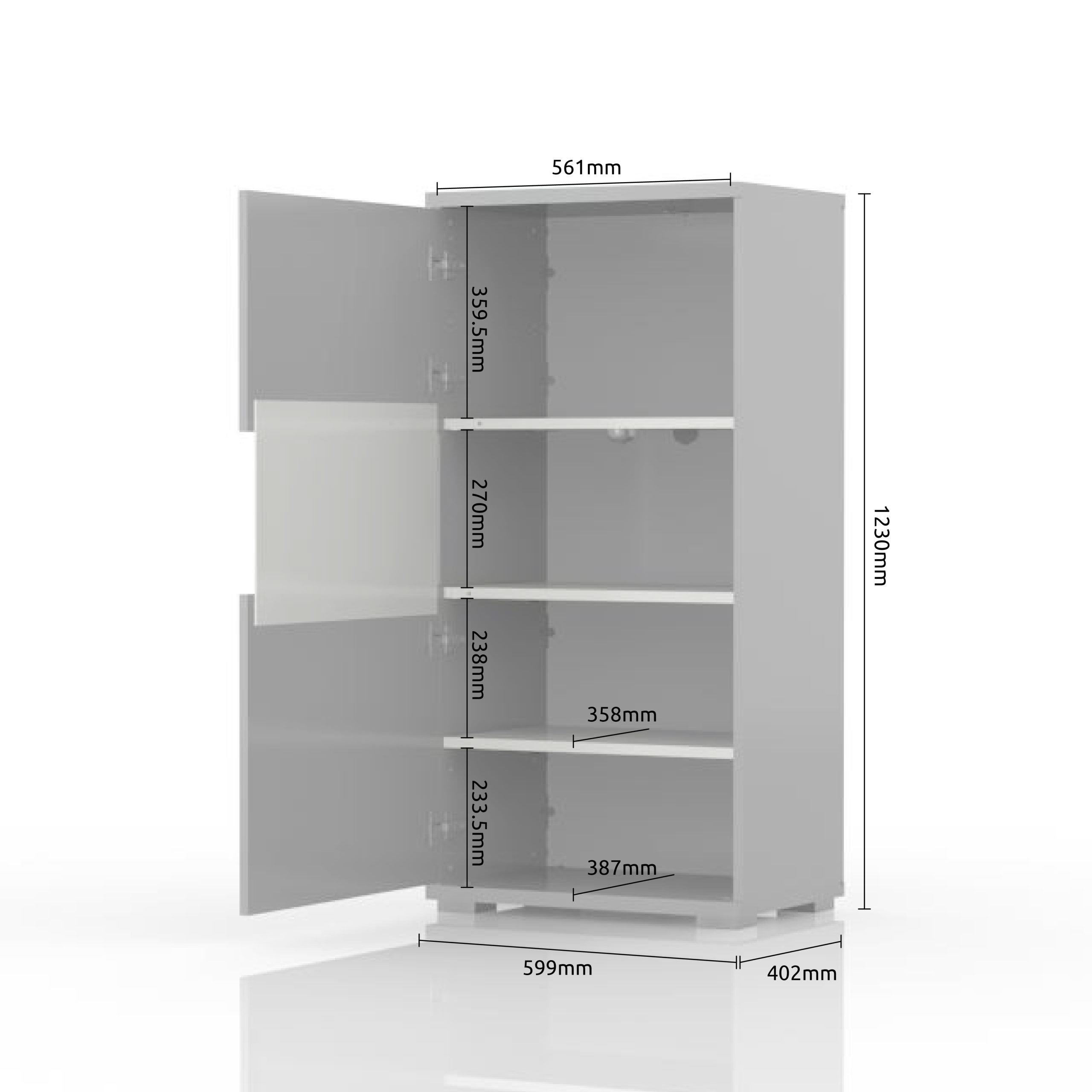 VITRINA V60-1KS/PN - Slika 3