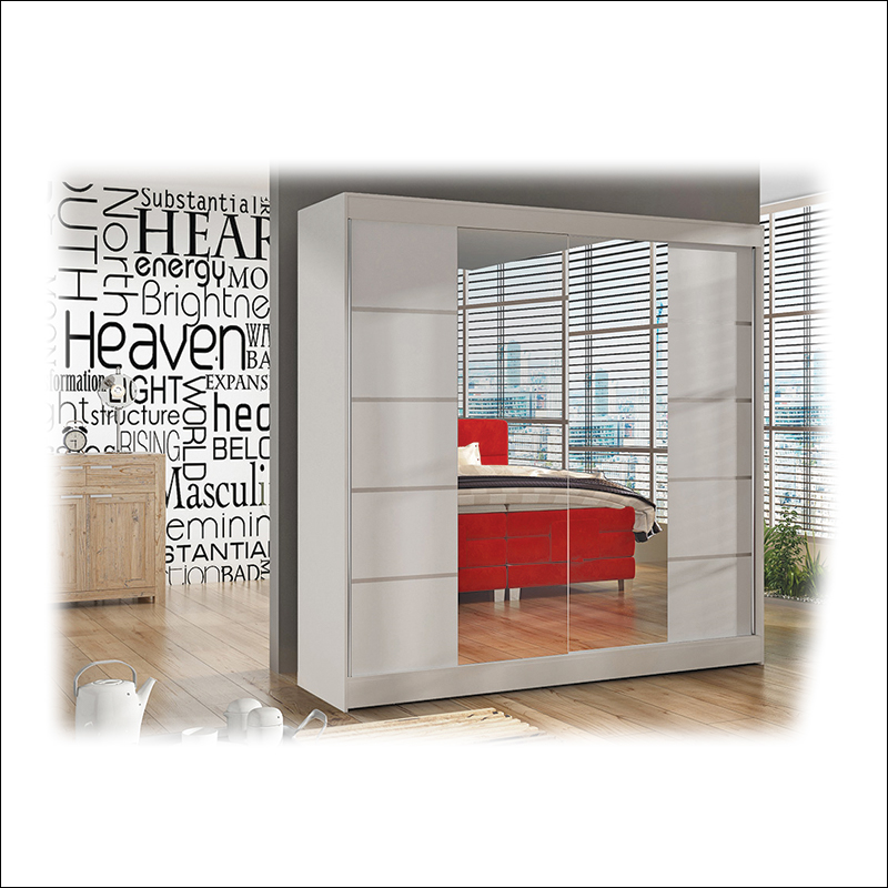 Klizni plakar Arti 5 Beli