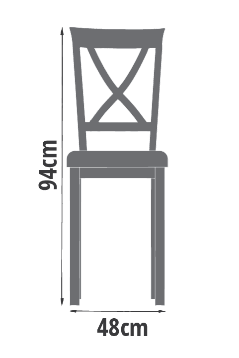 Trpezarijska stolica D9 sa drvenim sedištem - Slika 3