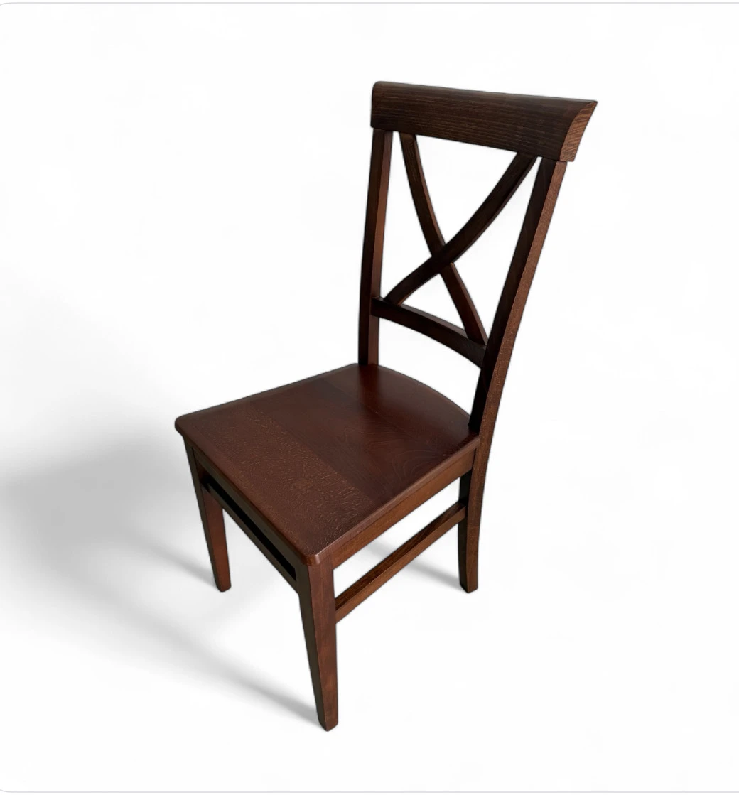 Trpezarijska stolica D9 sa drvenim sedištem - Slika 2