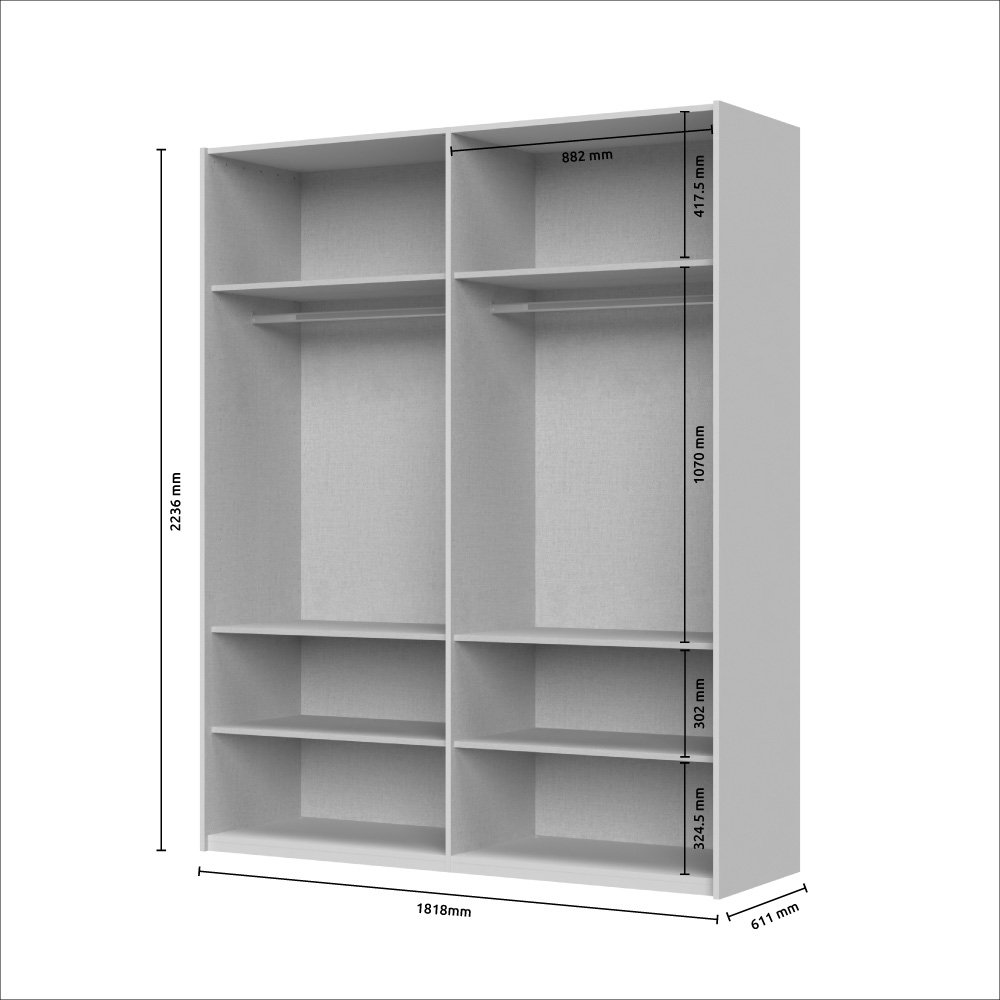 KLIZNI PLAKAR PK181/OP - Slika 2