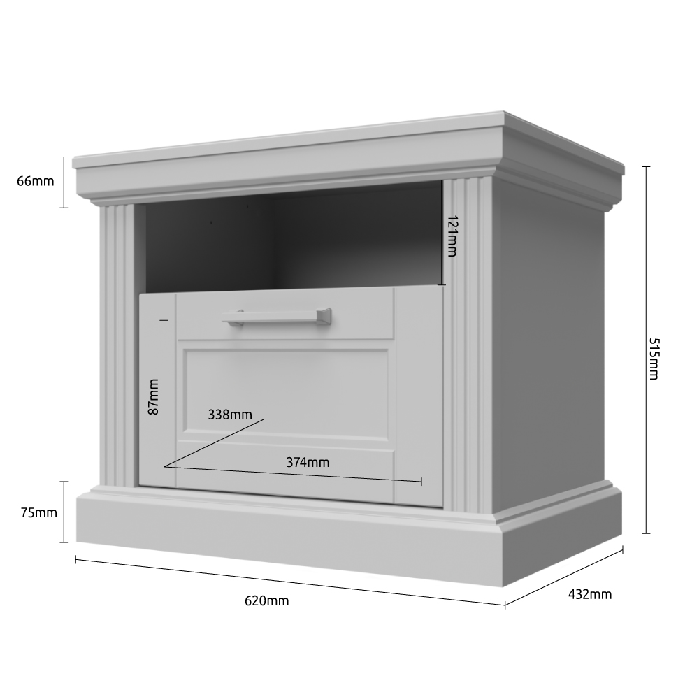 NOĆNI STO NS1/TA - Slika 3