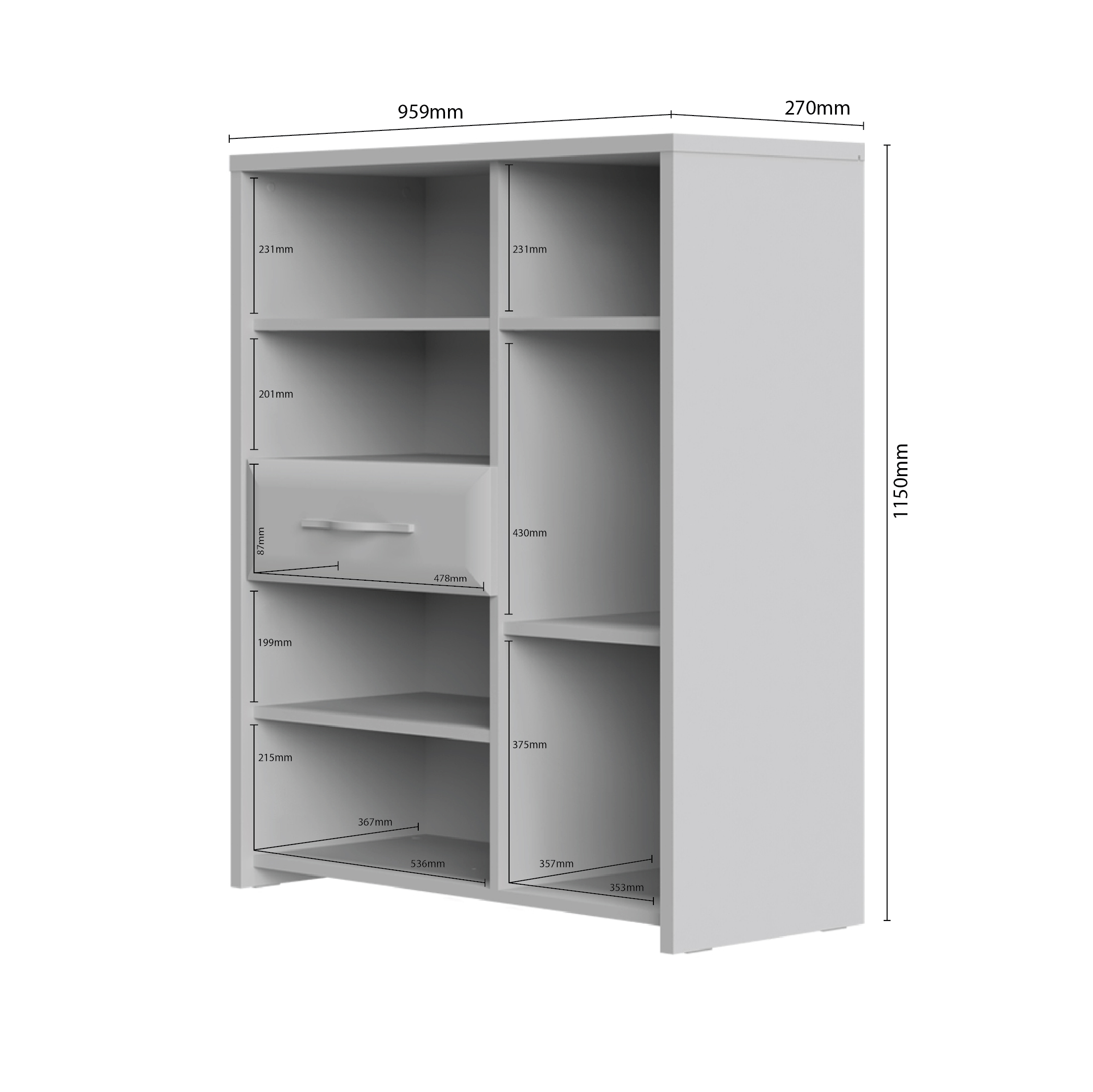 VITRINA V96-3KS1F/GL - Slika 4